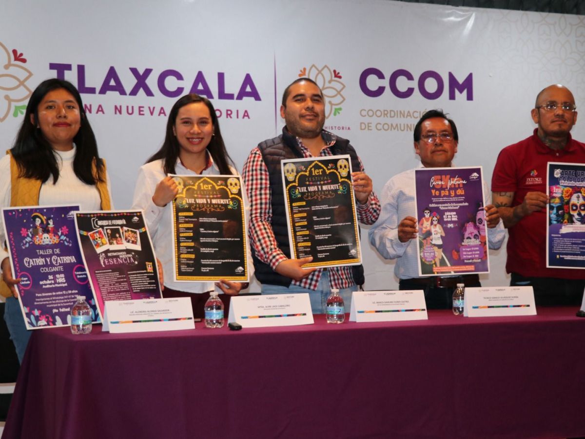 Presentan en la capital del estado, Festival de Día de Muertos: «Luz, vida y muerte» Ixtenco 2024