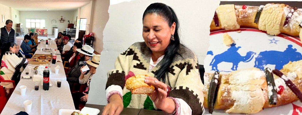 Solidaridad y tradición: Ana Lilia Rivera comparte Rosca de Reyes con sectores que sostienen a Tlaxcala
