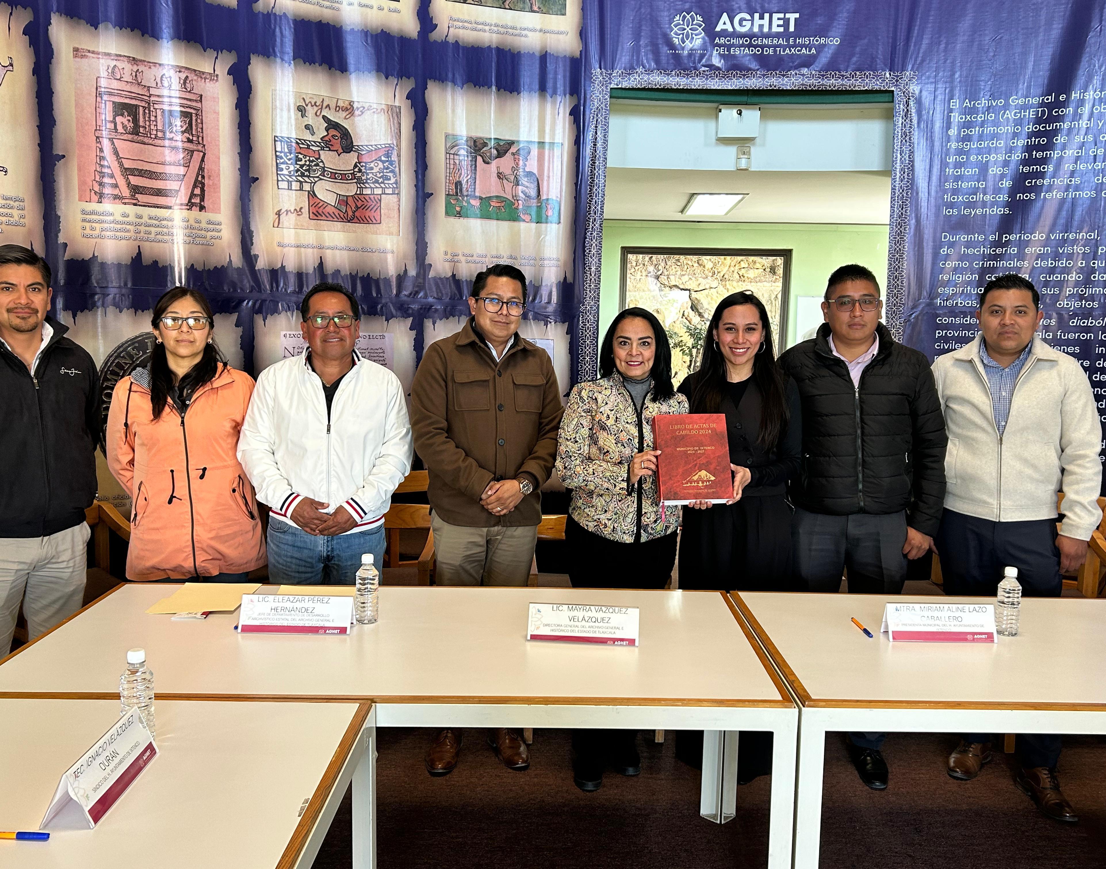 Ixtenco se posiciona entre los primeros municipios en cumplir con la entrega de Actas de Cabildo ante el Archivo Histórico del Estado de Tlaxcala
