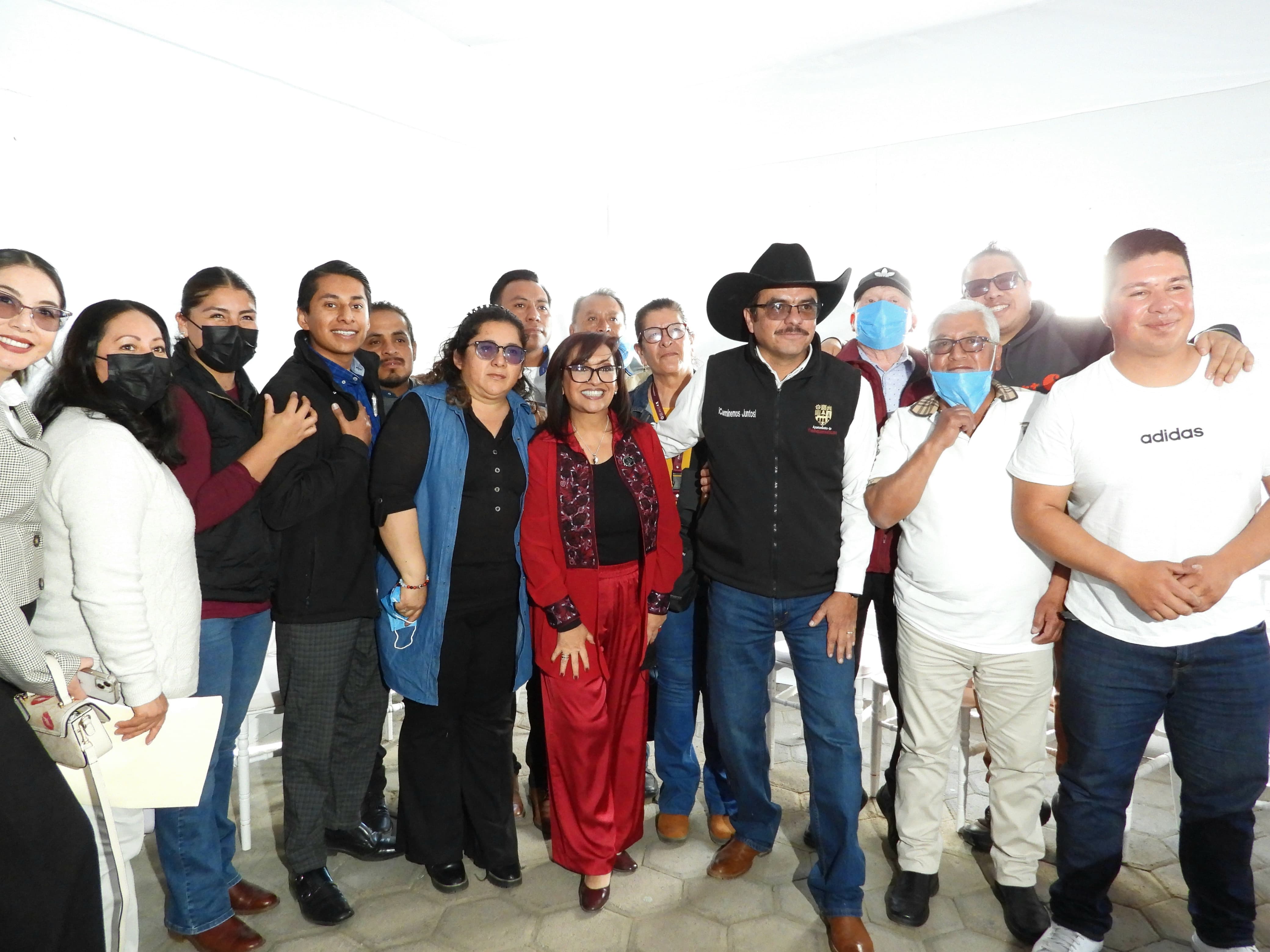 Comparte Gobernadora logros históricos en Yauhquemehcan