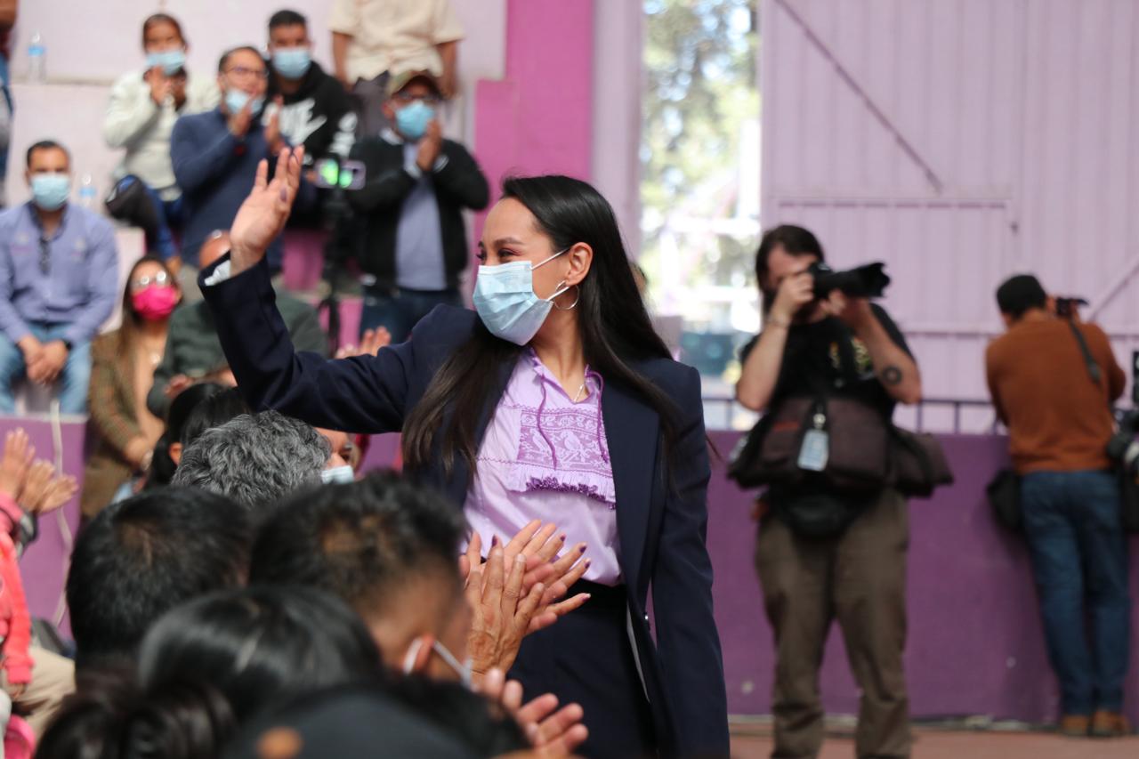 Reconoce Aline Lazo compromiso de la gobernadora Lorena Cuéllar con la transformación de Ixtenco