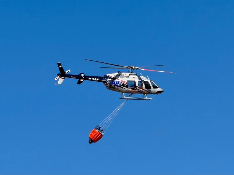 SECRETARÍA DE SEGURIDAD CIUDADANA BRINDA APOYO AÉREO PARA SOFOCAR DOS INCENDIOS EN EL MUNICIPIO DE TLAXCALA