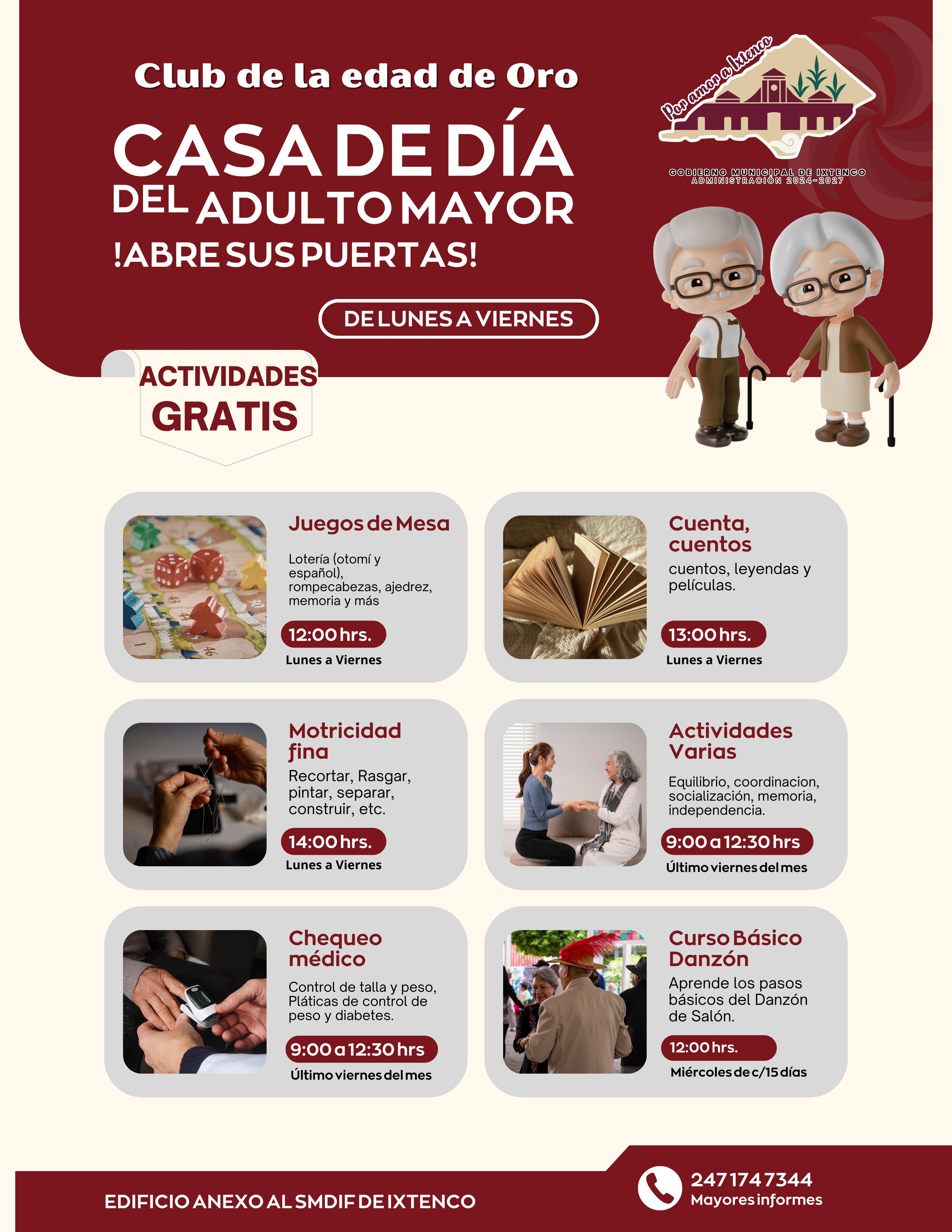 Casa de Día del Adulto Mayor abre sus puertas en Ixtenco