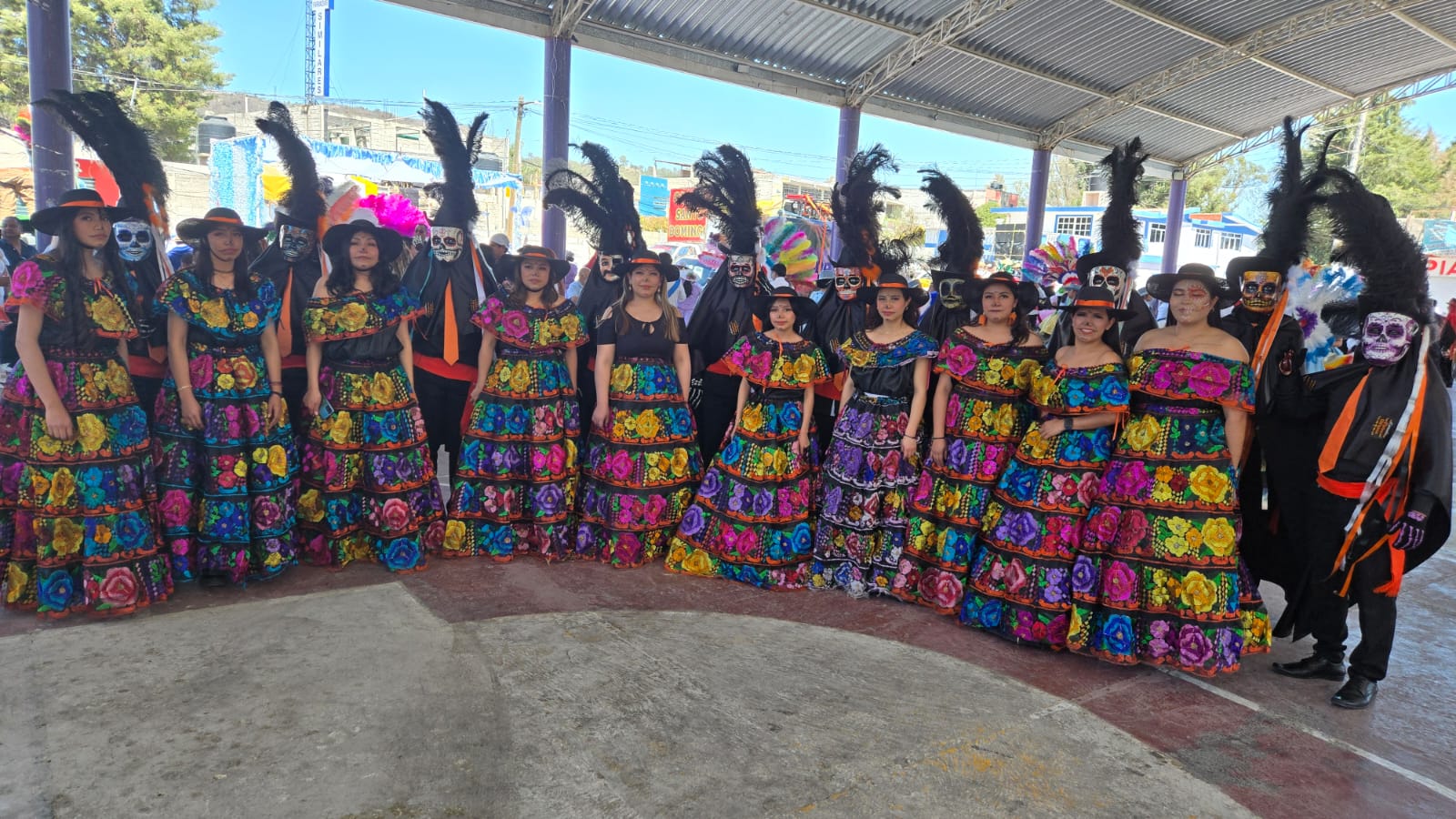 Camada Fieles Difuntos honra a los huehues ausentes en el marco del Carnaval de Tlaxcala