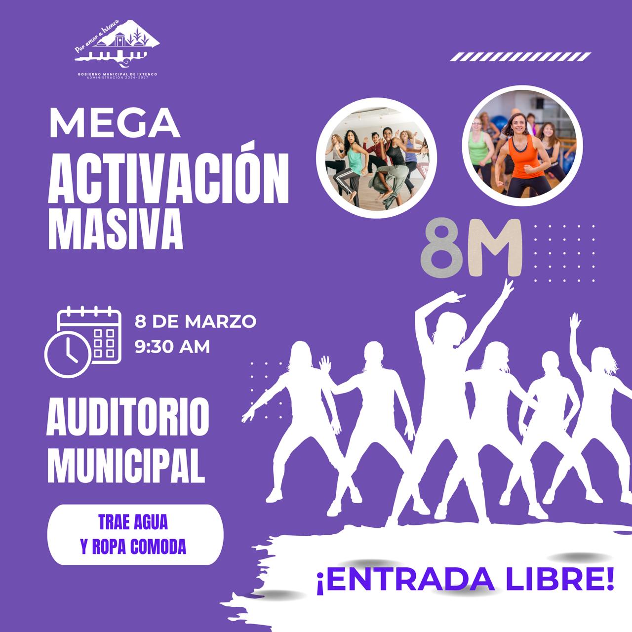 Ixtenco invita a Mega Activación de Zumba Masiva en el marco del Día Internacional de la Mujer