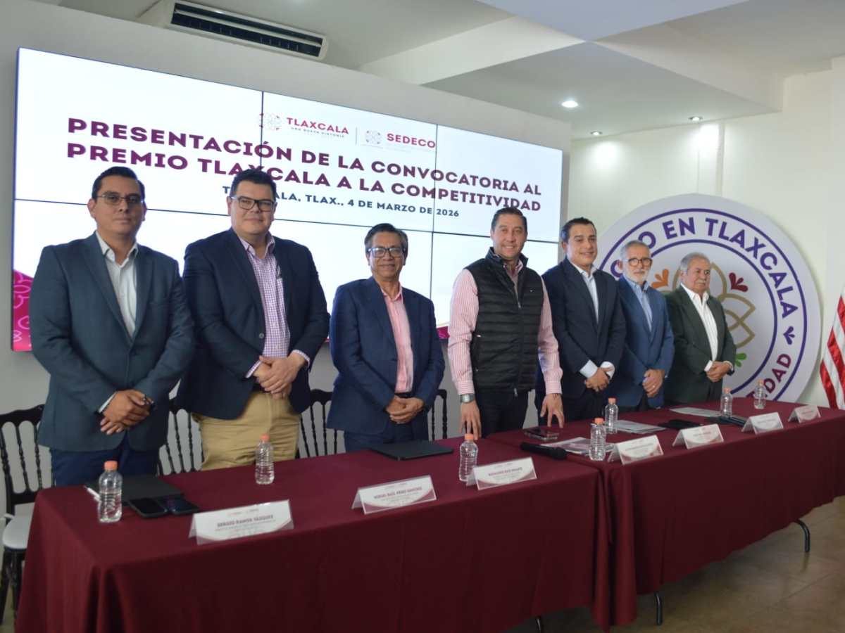 Da a conocer SEDECO convocatoria del Premio Tlaxcala a la Competitividad 2026Se espera la participación de un importante número de empresas y dependencias gubernamentales