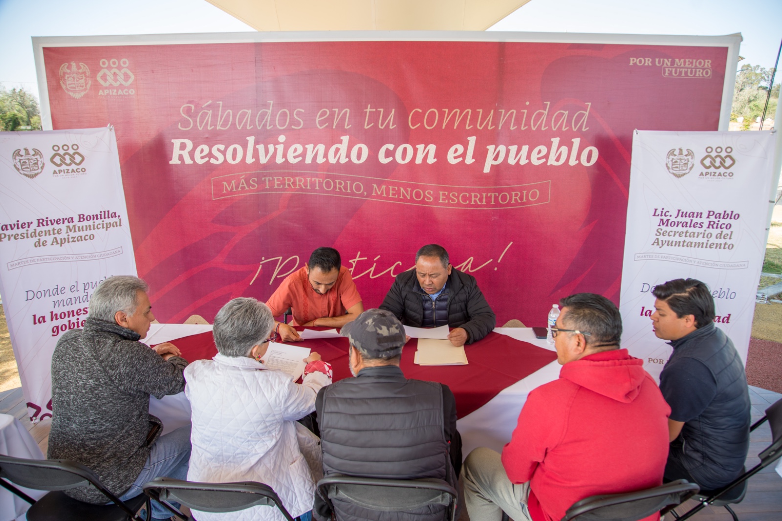 Gobierno de Apizaco realiza jornada integral de trabajo en San Luis Apizaquito