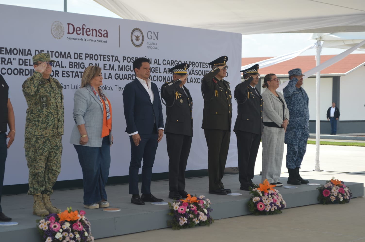 El General Miguel Ángel Aragonm asume coordinación de Guardia Nacional en Tlaxcala
