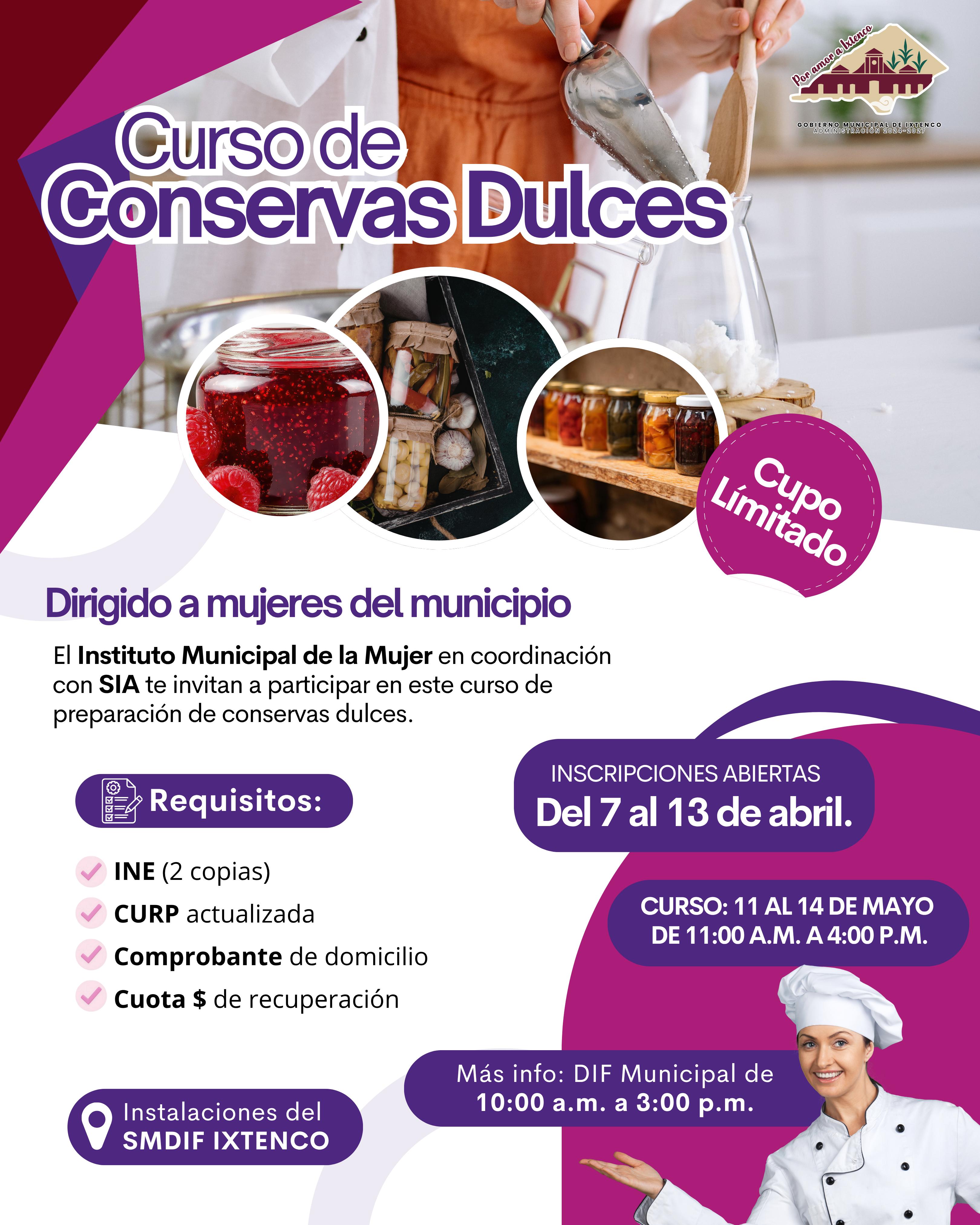 Impulsa Gobierno Municipal de Ixtenco capacitación para mujeres con curso de conservas dulces