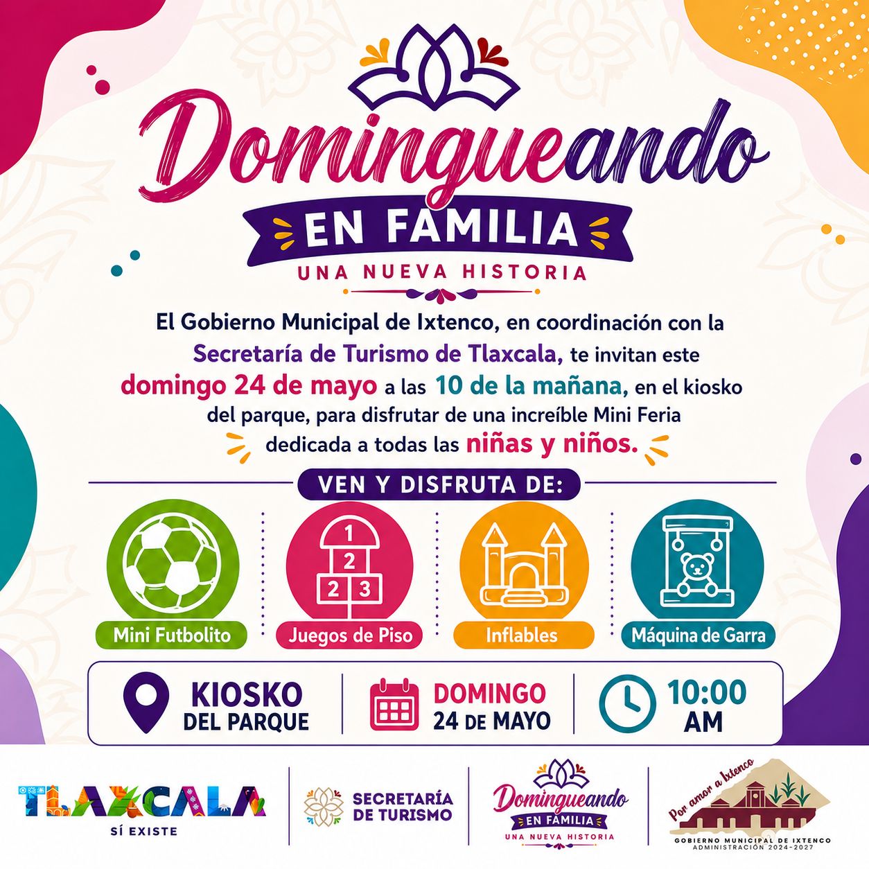 INVITAN A FAMILIAS DE IXTENCO A DISFRUTAR DE «DOMINGUEANDO»
