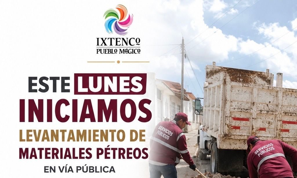 Mañana inicia levantamiento de materiales pétreos en Ixtenco