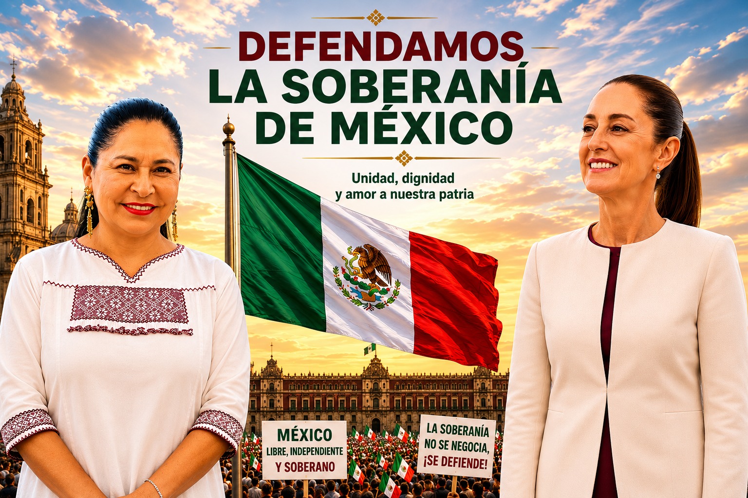 Ana Lilia Rivera llama a las familias tlaxcaltecas a respaldar la soberanía nacional junto a la presidenta Claudia Sheinbaum