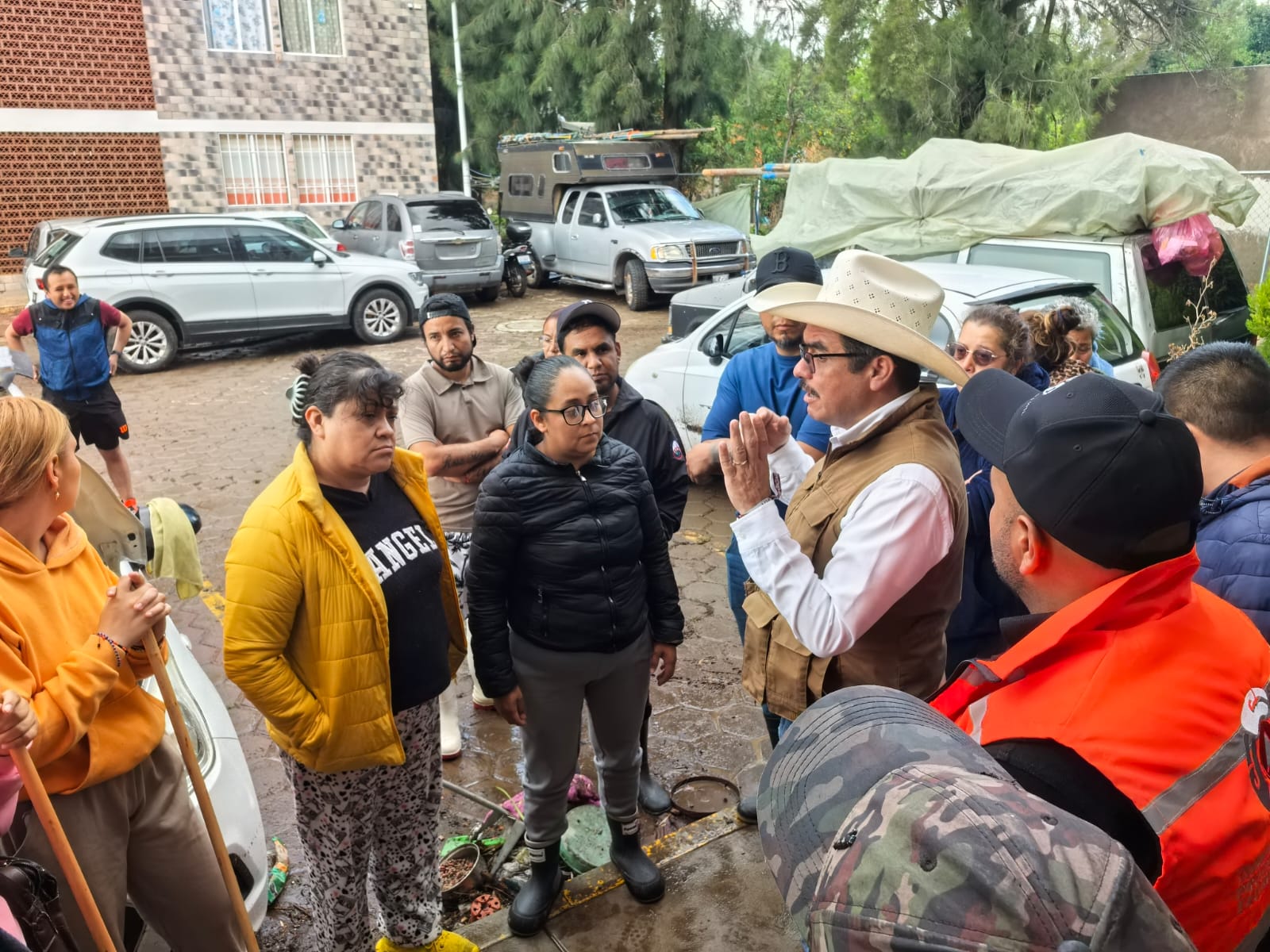 David Vega Terrazas encabeza acciones preventivas ante intensas lluvias en Yauhquemehcan