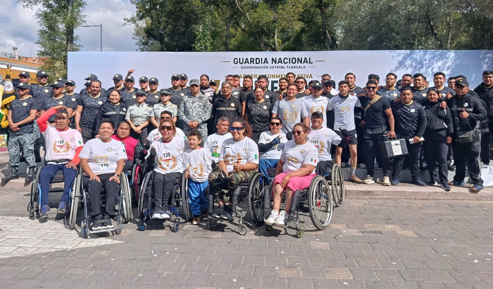 Guardia Nacional en Tlaxcala celebra aniversario con carrera atlética