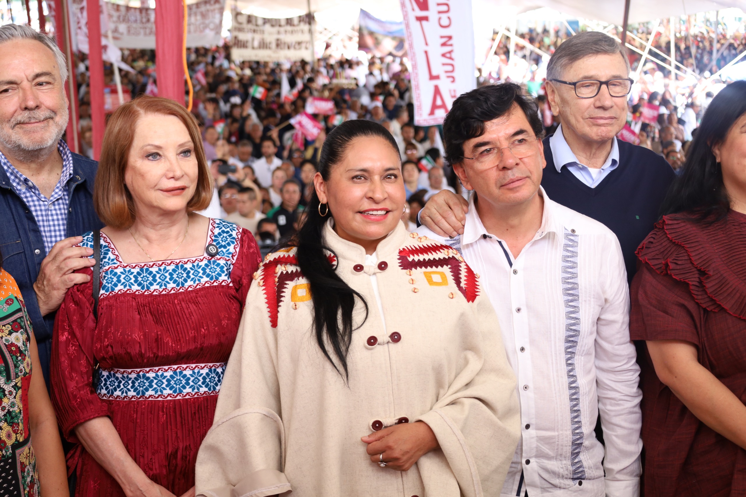 Ana Lilia Rivera llama a la unidad en Tlaxcala para fortalecer la transformación; legisladores federales respaldan su mensaje