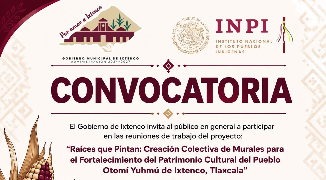 CON PARTICIPACIÓN CIUDADANA, IXTENCO DARÁ VIDA AL PROYECTO «RAÍCES QUE PINTAN”