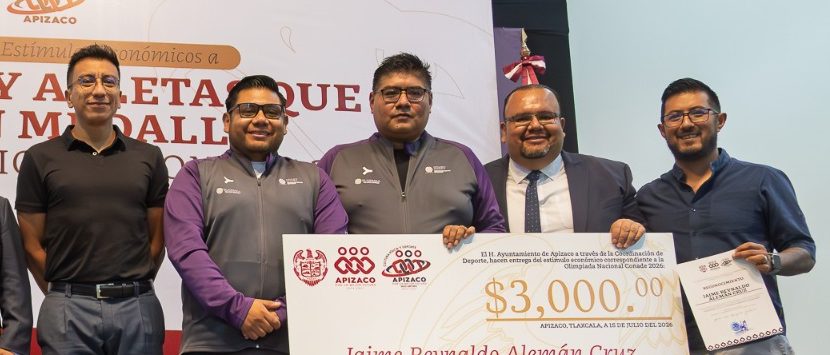 Apizaco reconoce a deportistas y entrenadores medallistas de la Olimpiada Nacional CONADE 2026