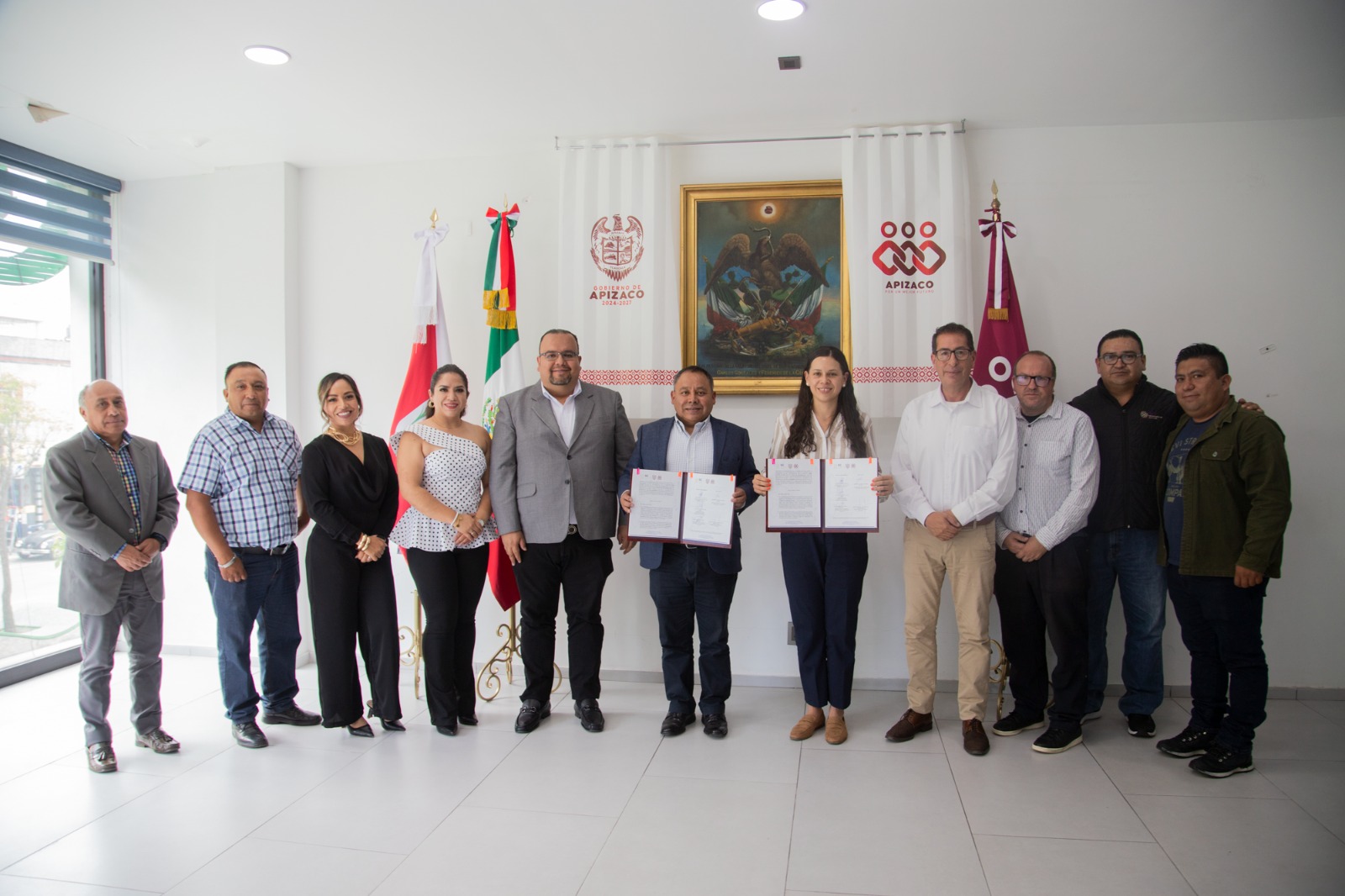 ​FIRMAN CONVENIO EL AYUNTAMIENTO DE APIZACO Y LA SECRETARÍA DE CULTURA PARA CREAR CENTROS CULTURALES COMUNITARIOS
