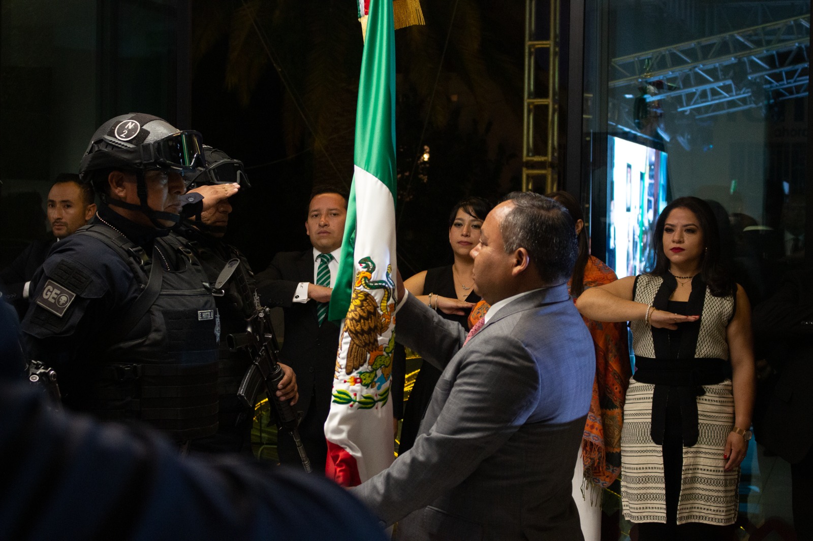 ENCABEZA JAVIER RIVERA BONILLA, CEREMONIA CÍVICA Y FESTEJOS DEL CCXVI ANIVERSARIO DEL GRITO DE INDEPENDENCIA EN APIZACO