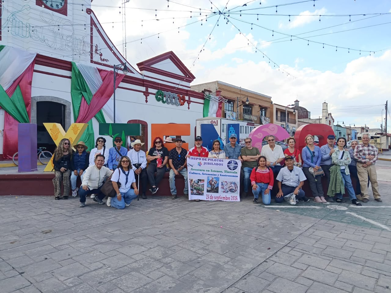 IXTENCO FORTALECE SU PROMOCIÓN TURÍSTICA CON VISITA DE GRUPO DE PILOTOS JUBILADOS