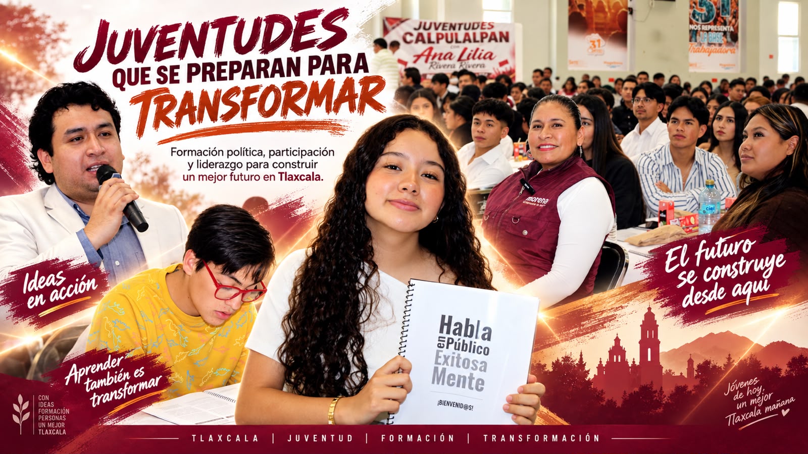 Ana Lilia Rivera inaugura la Escuela de Formación Política y Desarrollo de Liderazgo para Jóvenes