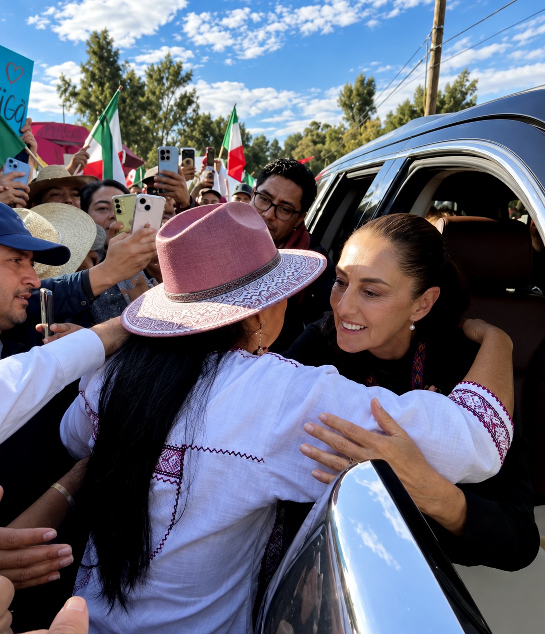 Ana Lilia Rivera recibe a Claudia Sheinbaum y reconoce avances para las familias tlaxcaltecas