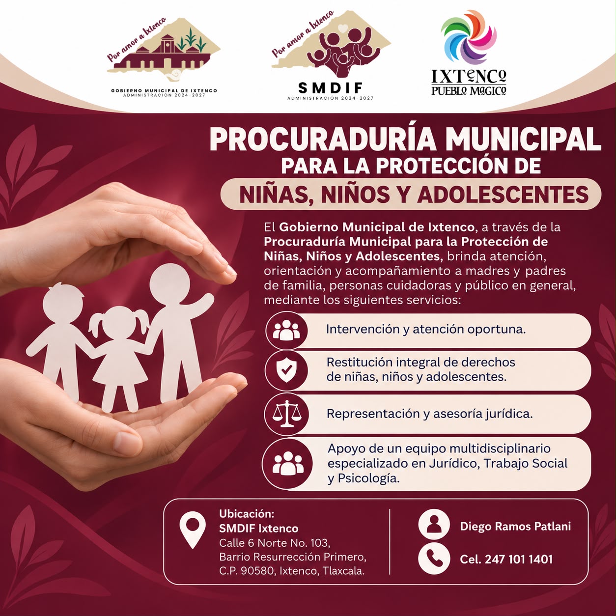 GOBIERNO MUNICIPAL DE IXTENCO FORTALECE LA PROTECCIÓN DE NIÑAS, NIÑOS Y ADOLESCENTES