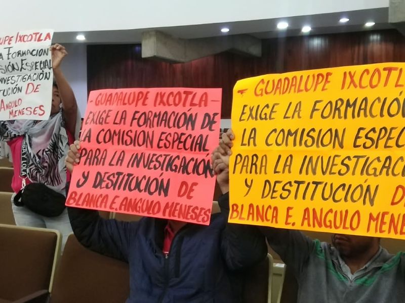 Exigen en el Congreso de Tlaxcala investigación y destitución de la alcaldesa de Chiautempan, Blanca Ángulo Meneses