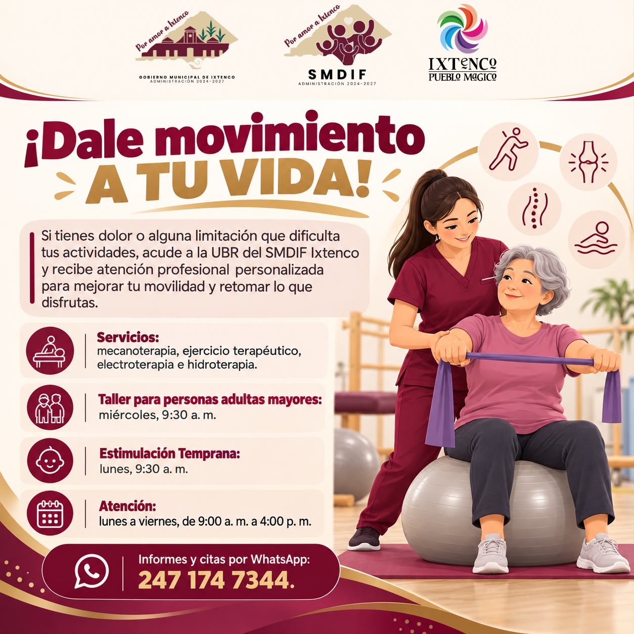 ACERCA UBR IXTENCO SERVICIOS DE TERAPIA FÍSICA A LA POBLACIÓN